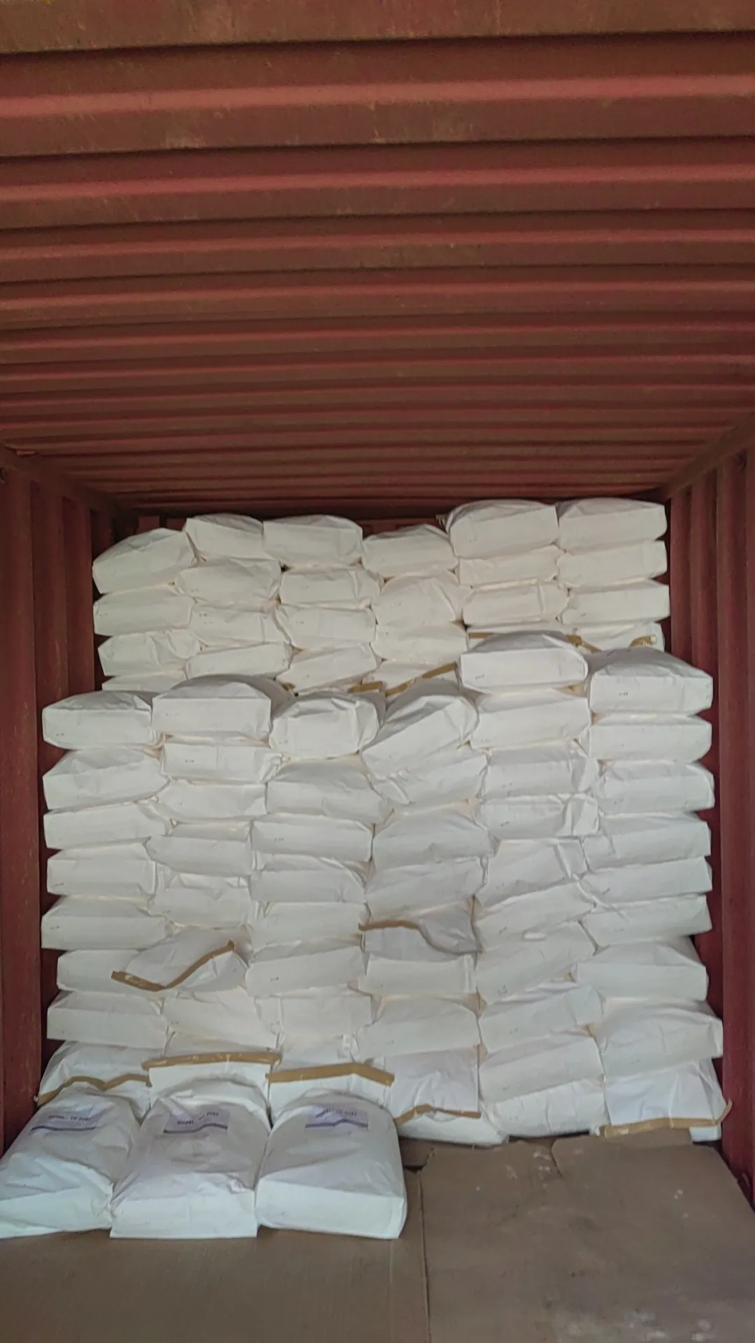 KH-PN sodium gluconate packed bags loaded in shipping container for bulk export supply