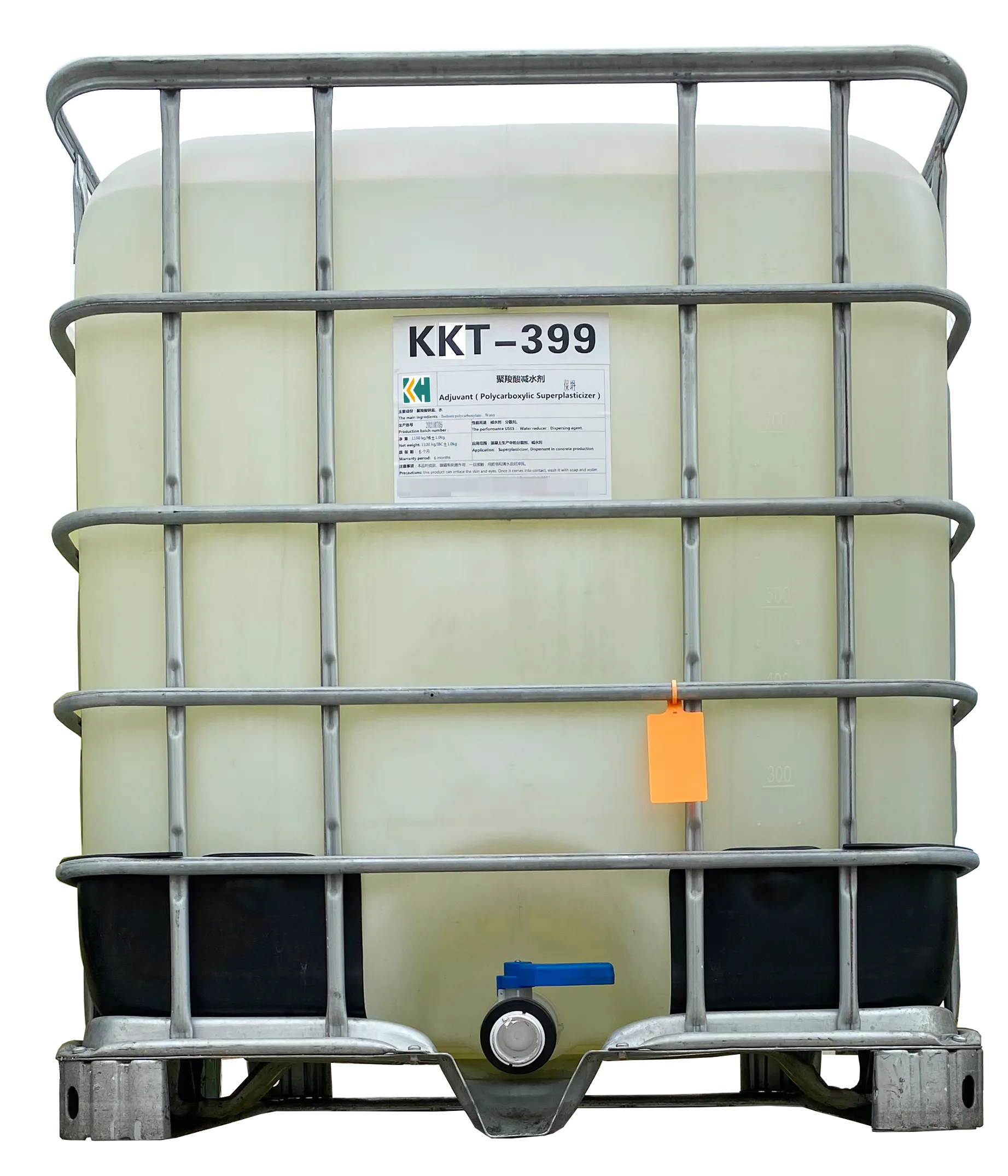 KH-204 polycarboxylate superplasticizer liquid packed in IBC tank for export delivery