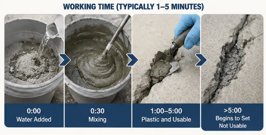 How Long Does Hydraulic Cement Take to Cure? Working Time, Set Time & Cure Time Explained